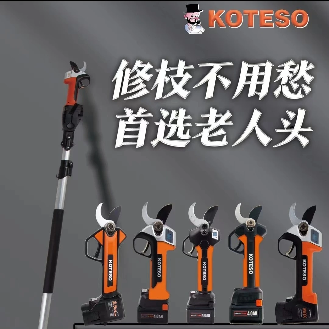 老人头加长绿化果剪家用剪枝电动剪刀果树剪修枝剪长续航专业剪刀