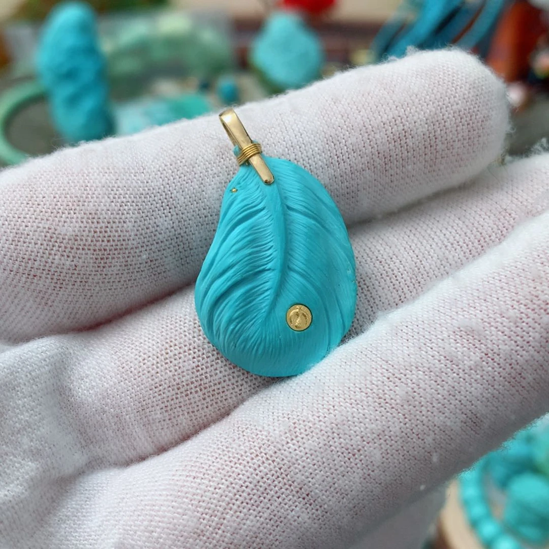 绿松石珠宝奇石未镶嵌