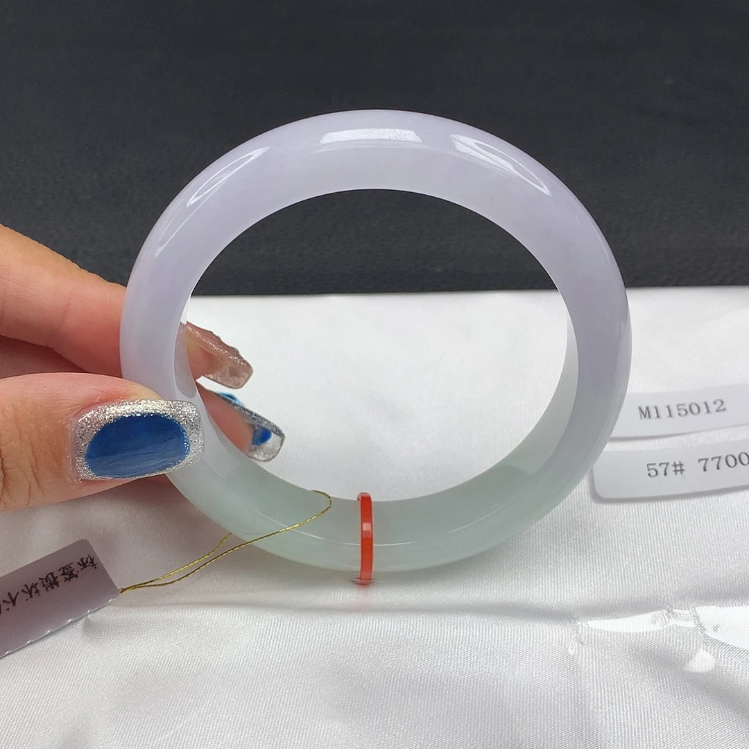 翡翠未镶嵌手镯57圈012