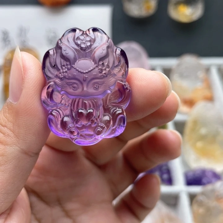 未镶嵌紫晶颈饰