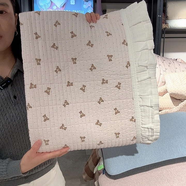 棉貂毛棉花两件套