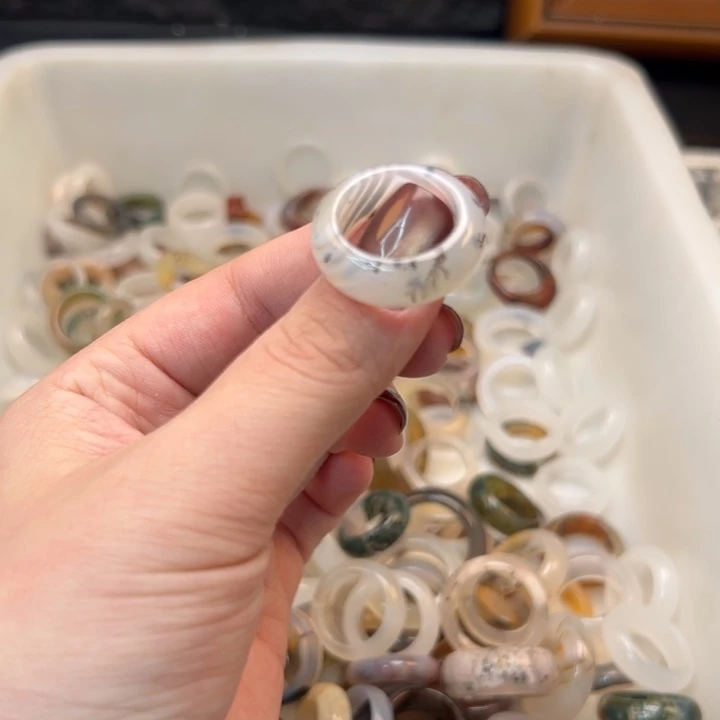 玛瑙/玉髓合金戒指54港16送一