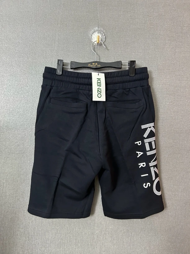 未使用 KENZO/肯佐 kenzo黑色字母短裤
