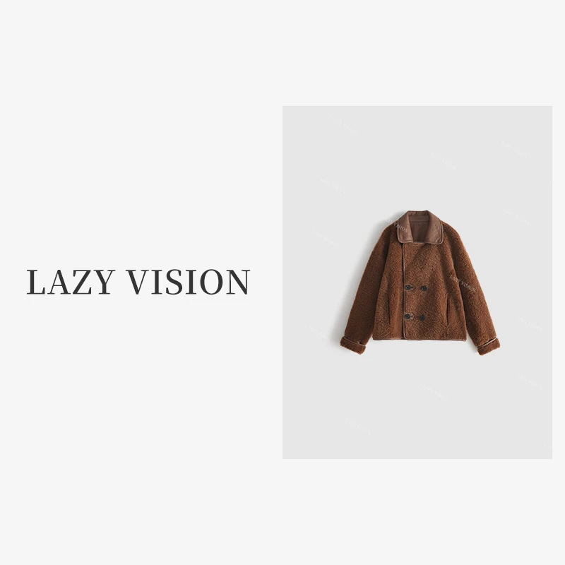LAZYVISION时尚女士绵羊皮外套ZMD-23854小小