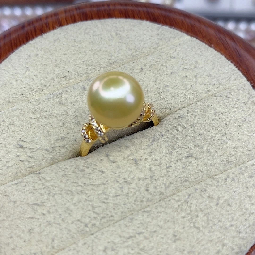 合金淡水珍珠戒指