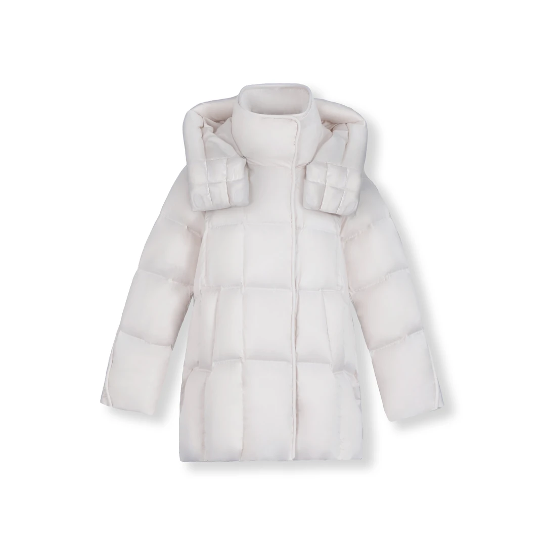 【郎朗专属】轻奢款时尚百搭95白鹅绒肯豆风鹅绒服DF7299