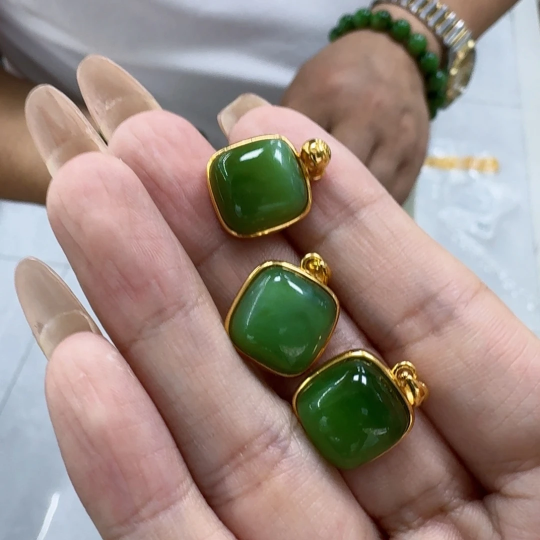 和田玉银S925镶嵌颈饰多样性发货 拍一发一