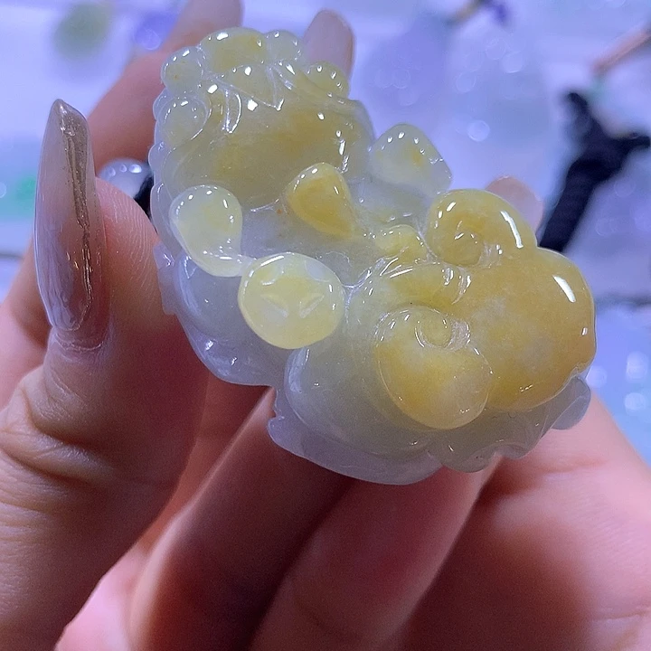 翡翠颈饰未镶嵌天然翡翠A货吊坠