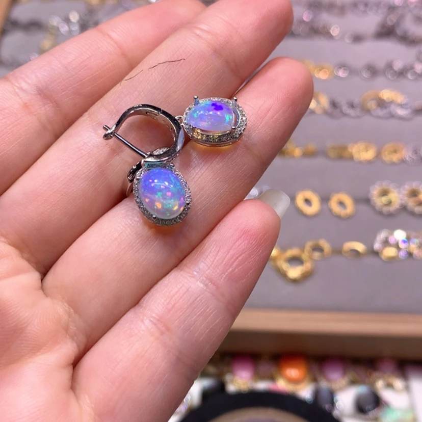 【闪购商品】欧泊银S925镶嵌耳钉款式A****°