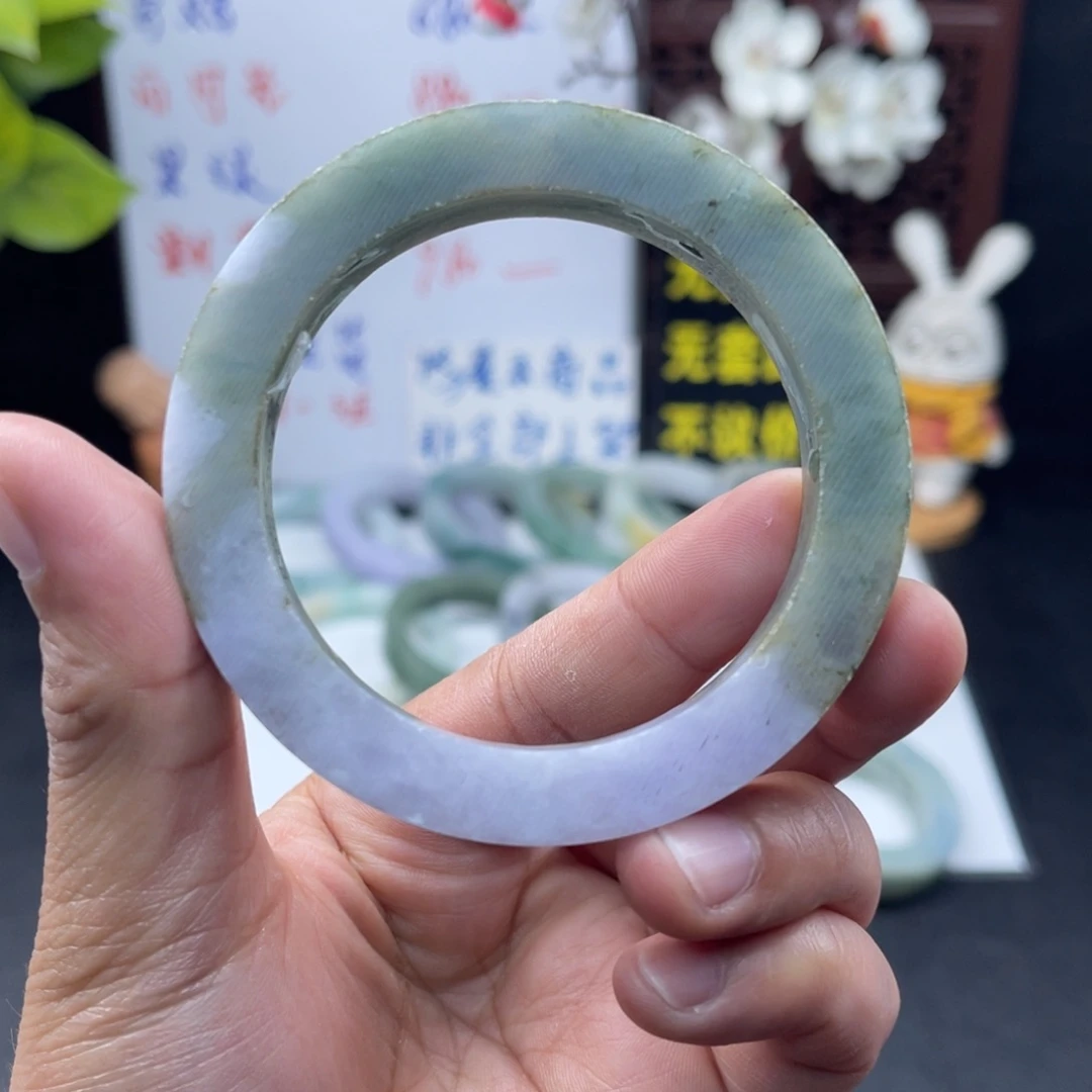 未镶嵌56-59泥鳅背定制翡翠手镯