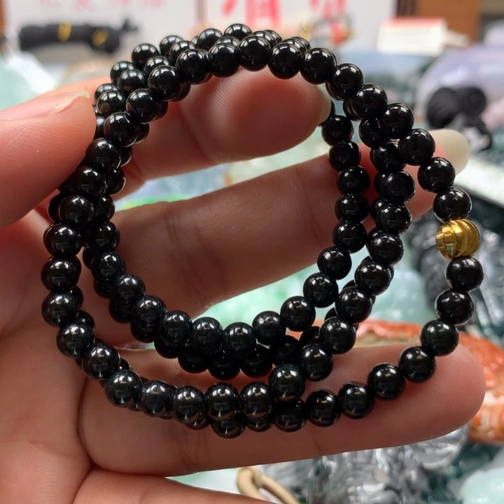 翡翠颈饰未镶嵌保真天然A货翡翠