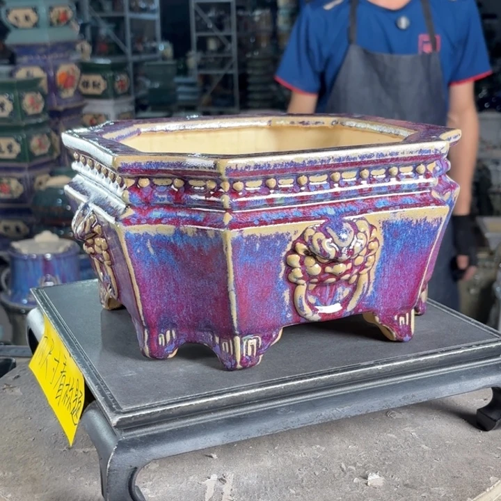 一风堂石湾花盆 内21*11