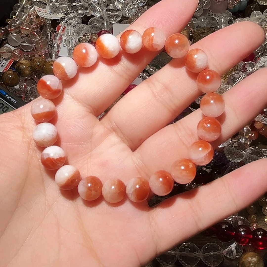 水晶手链未镶嵌红兔毛聚宝盆9毫米