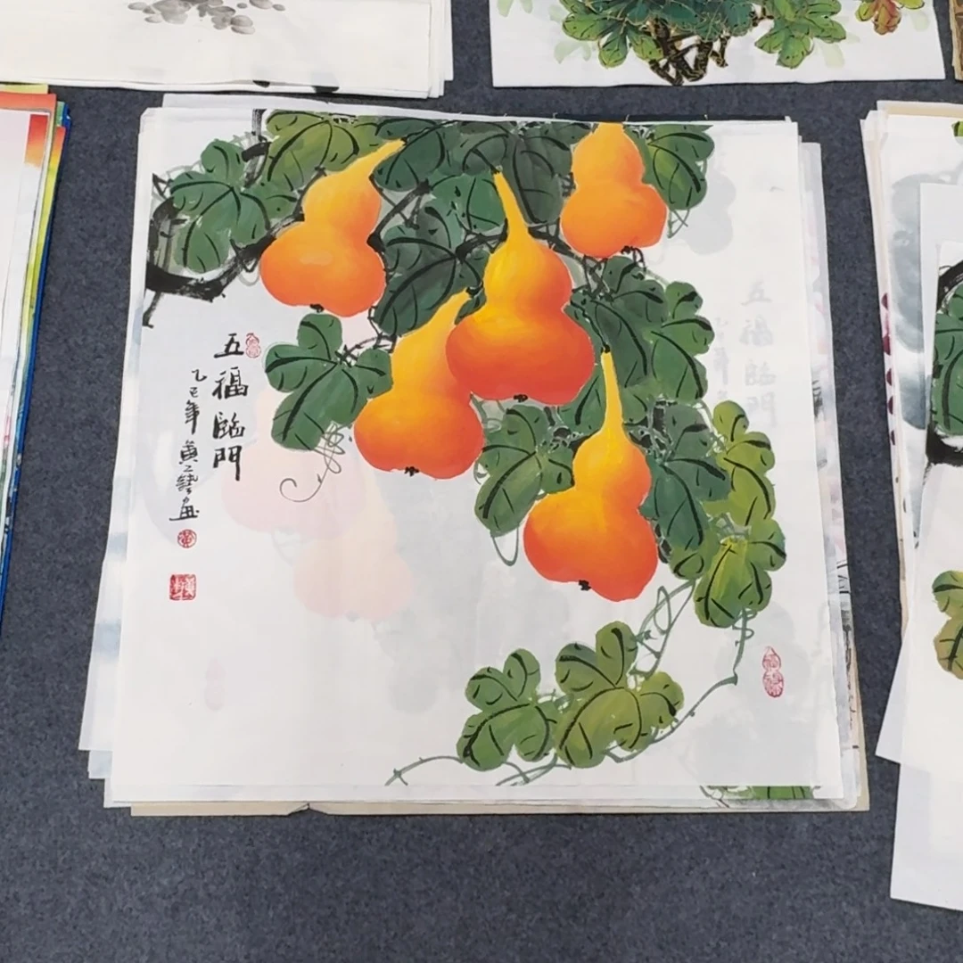 国画68×68精品手绘画画画