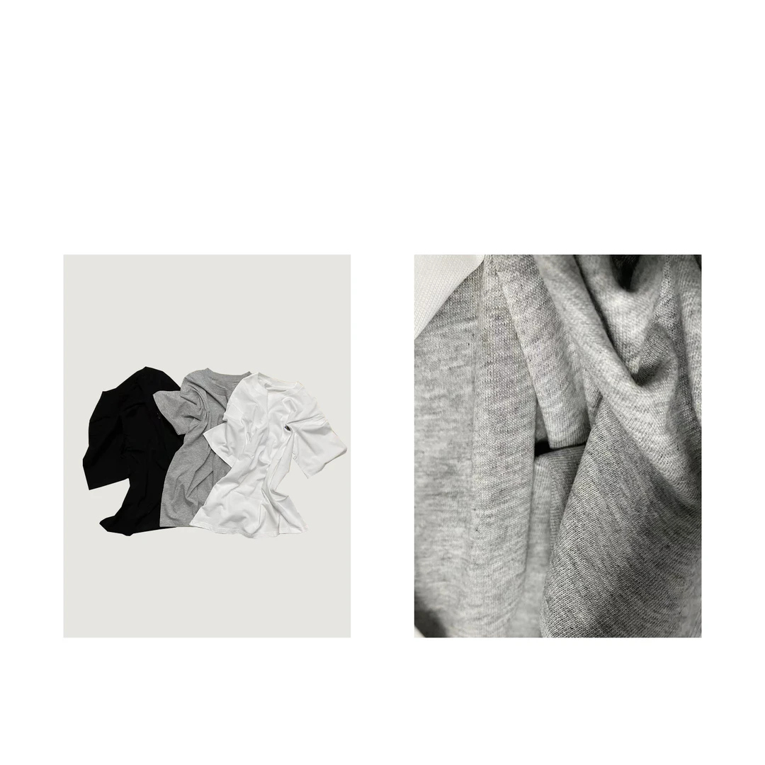 MAINRAY-「极简别致」简约星球小标刺绣美式小众独特简约短袖T恤