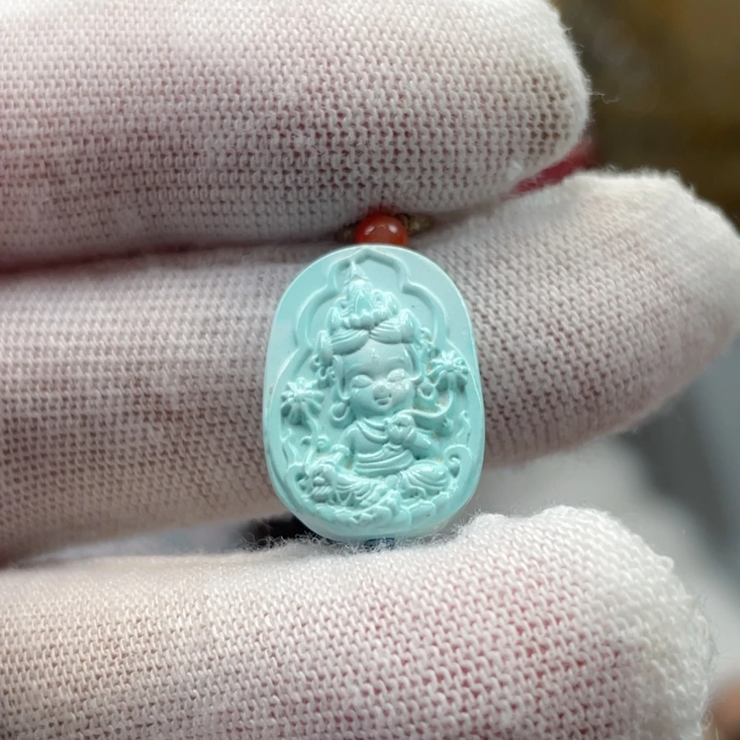 绿松石未镶嵌挂件