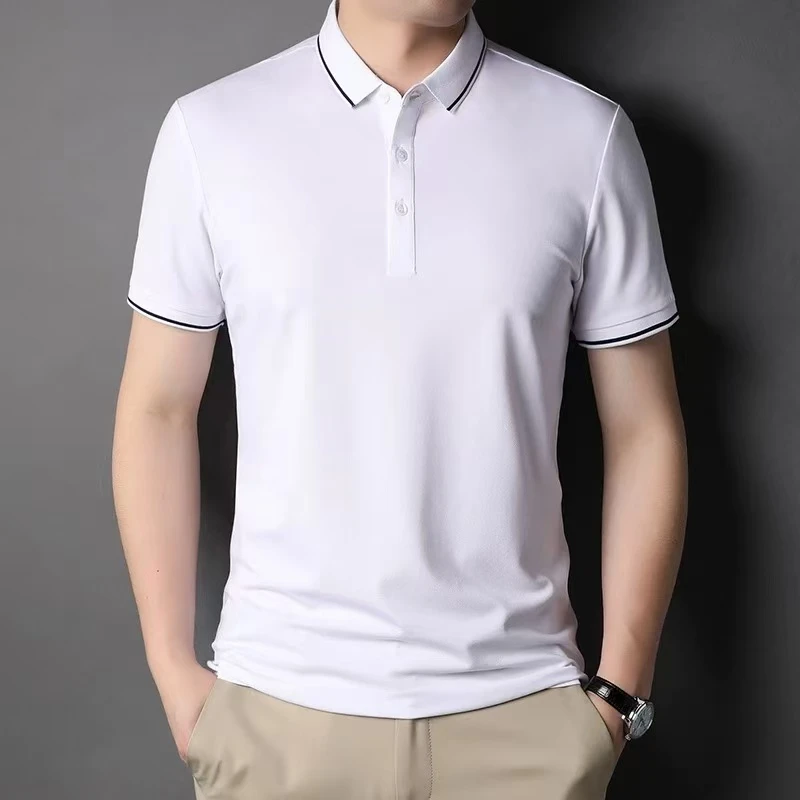 美式休闲男舒适透气简约款POLO