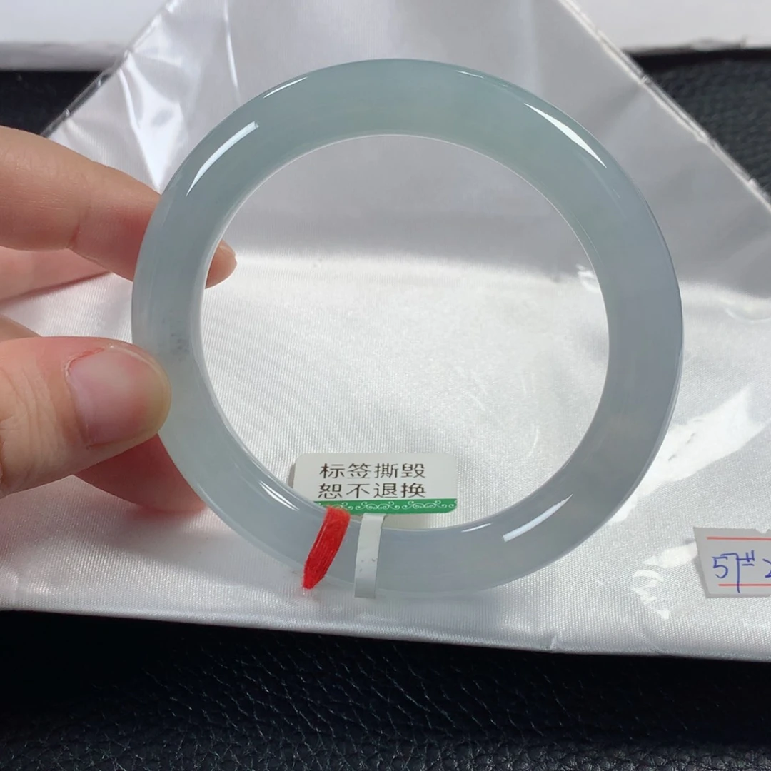 翡翠手镯未镶嵌缅甸天然翡翠手镯57圈口