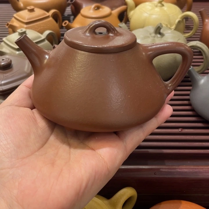 心***灵紫砂茶壶子冶，底槽清