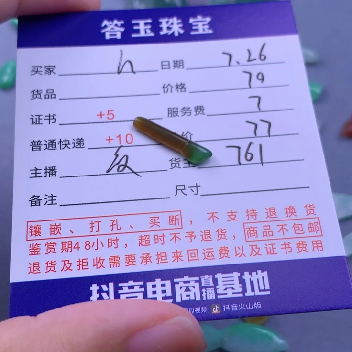 翡翠未镶嵌颈饰h**g