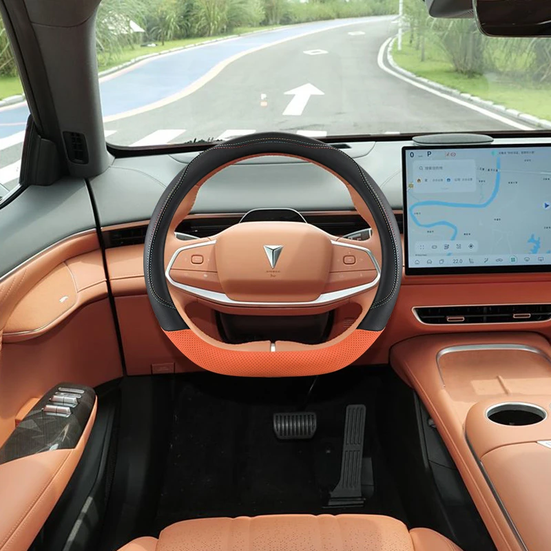 30深蓝s07 s05 sl03 l07 g318方向盘套皮款四季通用汽车手把套防