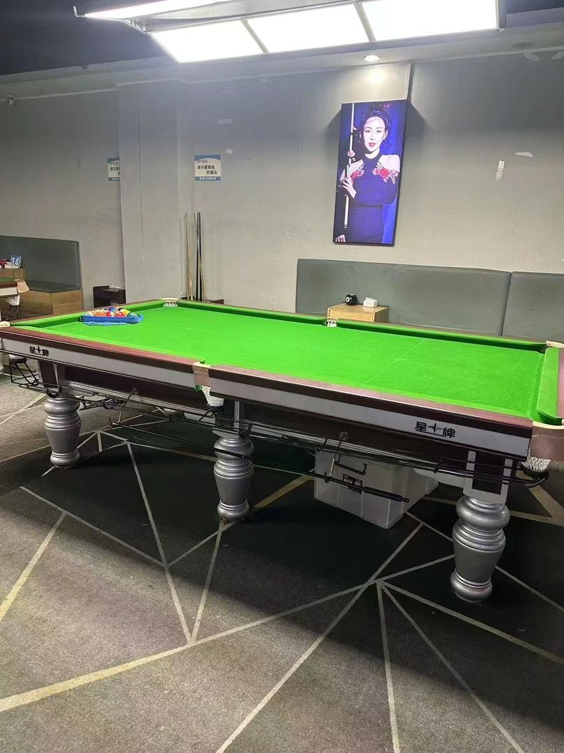 银腿黑8台球桌家庭公司球厅别墅用台球桌