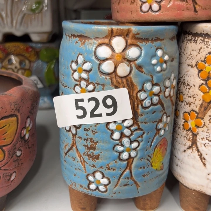 紫砂花盆粗陶材质多肉花盆