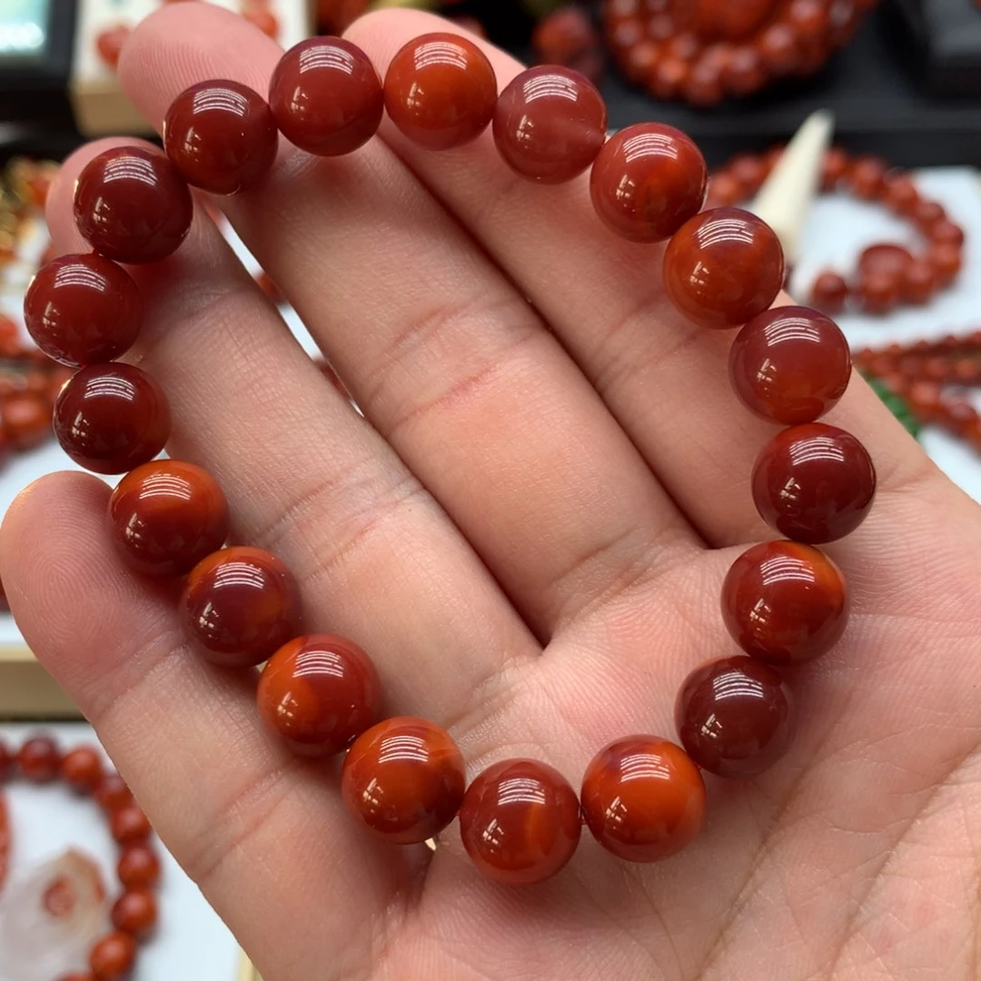 南红玛瑙手链未镶嵌