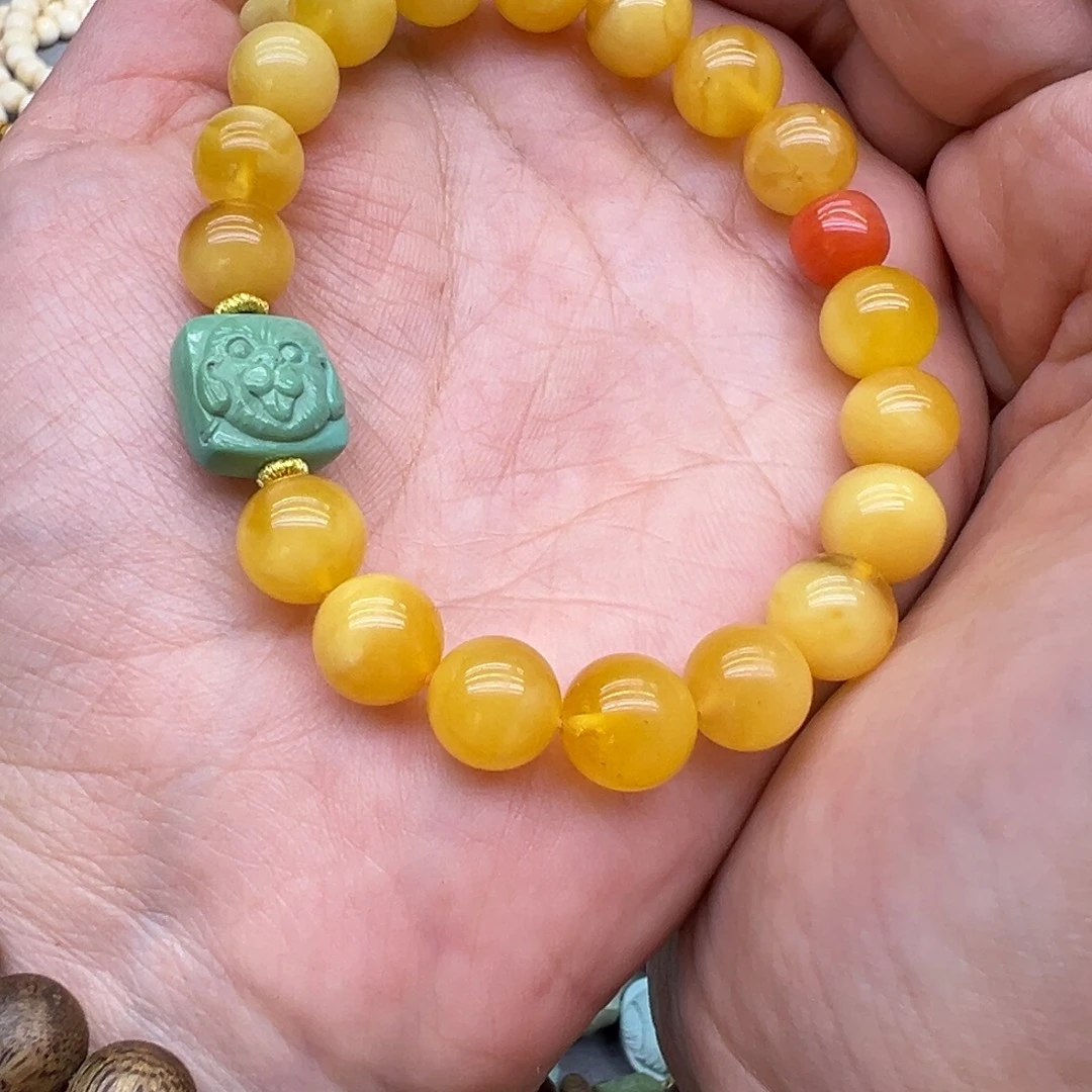 西***小琥珀未镶嵌手链手串