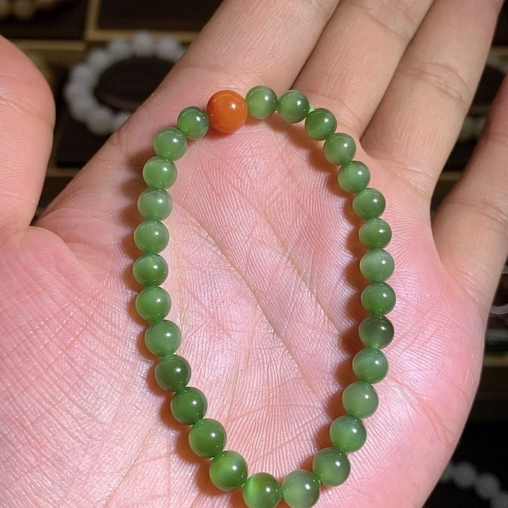 【闪购商品】未镶嵌手串和田玉（碧玉）