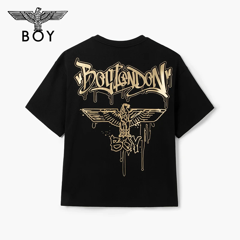 BOY LONDON中性款时尚潮流百搭通勤针织短袖T恤N01811