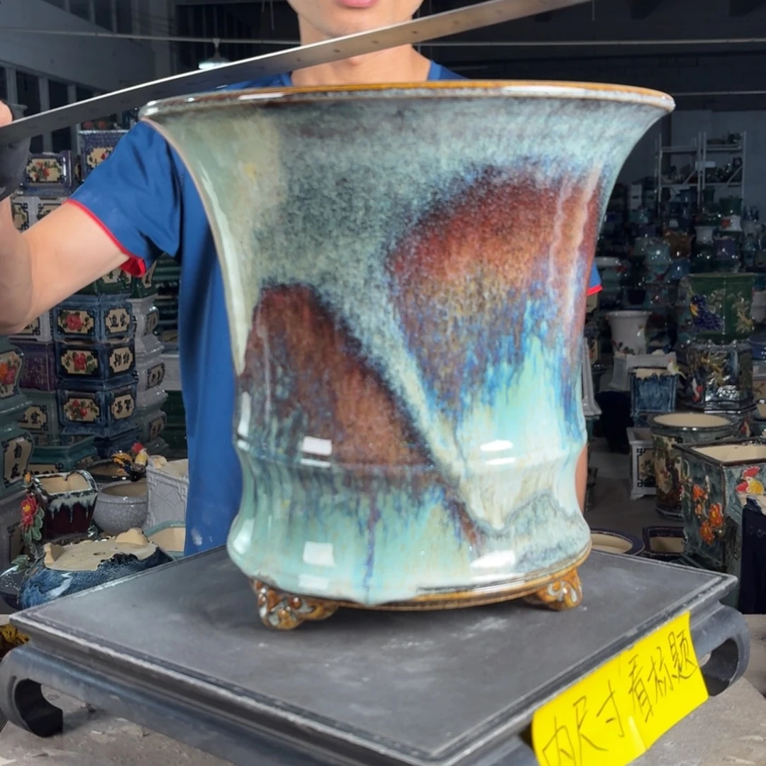 一风堂石湾花盆 内24*25