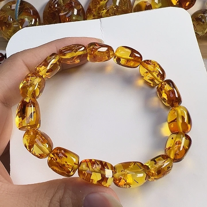 琥珀（花珀）未镶嵌项圈