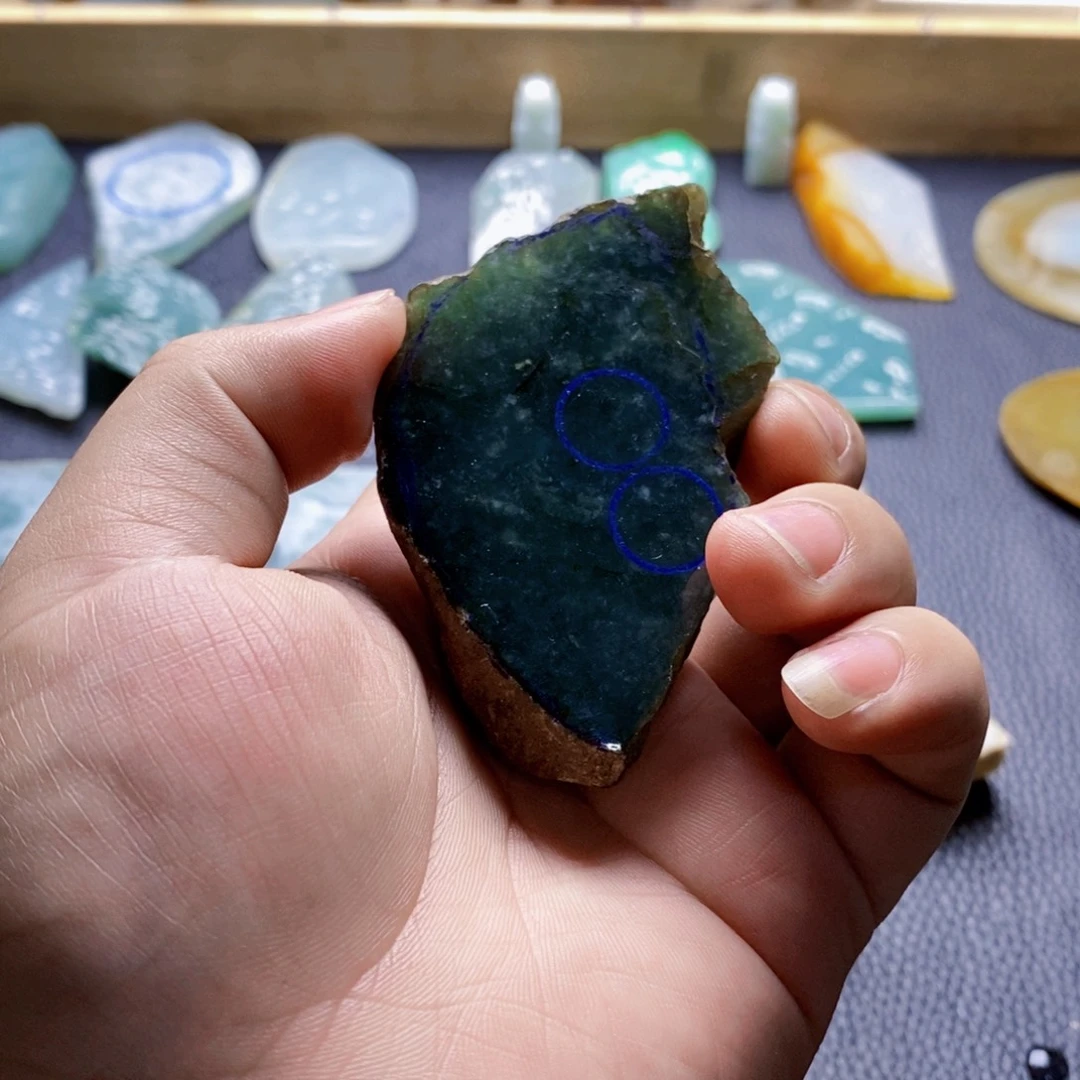 定制翡翠未镶嵌用****4缅甸天然翡翠