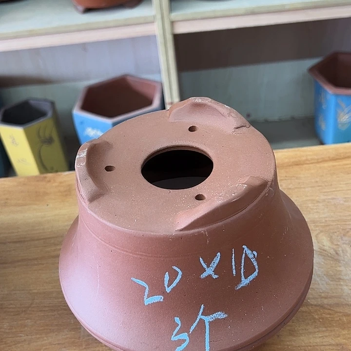 紫砂花盆，透气花盆