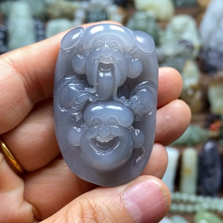 和田玉未镶嵌颈饰