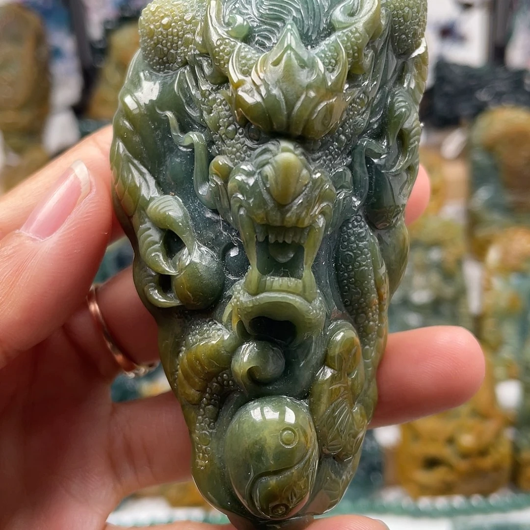 翡翠未镶嵌颈饰天然翡翠a货龙