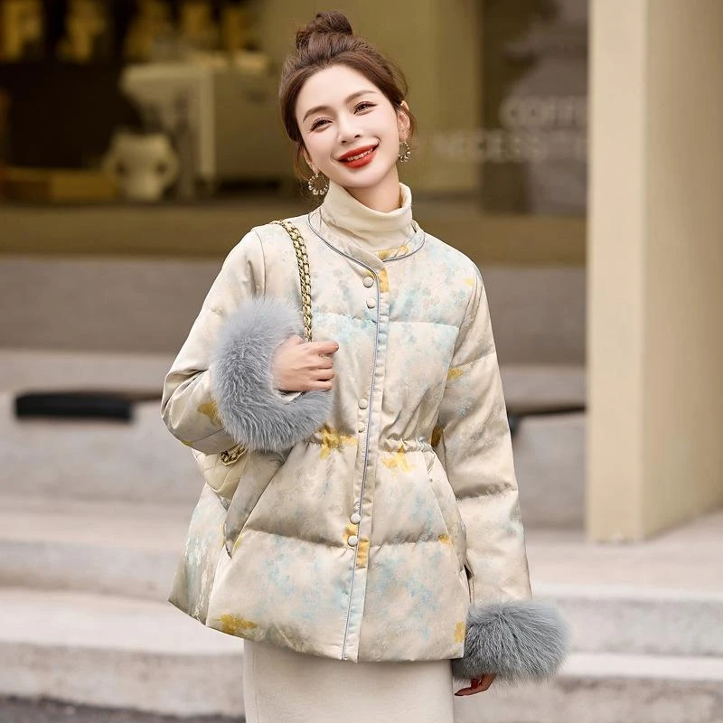 品牌优选复古羽绒服女冬中长款2025新款小个子高端时尚洋气加厚保