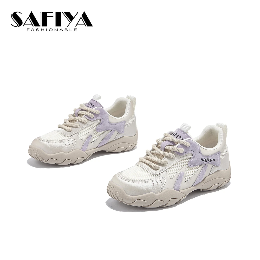 索菲娅Safiya2025夏季新款透气舒适百搭时尚阿甘德训鞋SFD2111C07