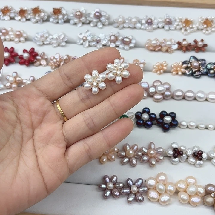 淡水珍珠发饰未镶嵌