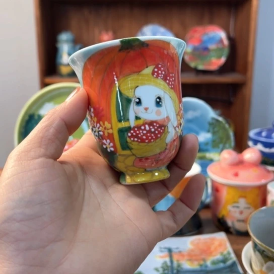 瓦当景德镇釉下手绘陶瓷