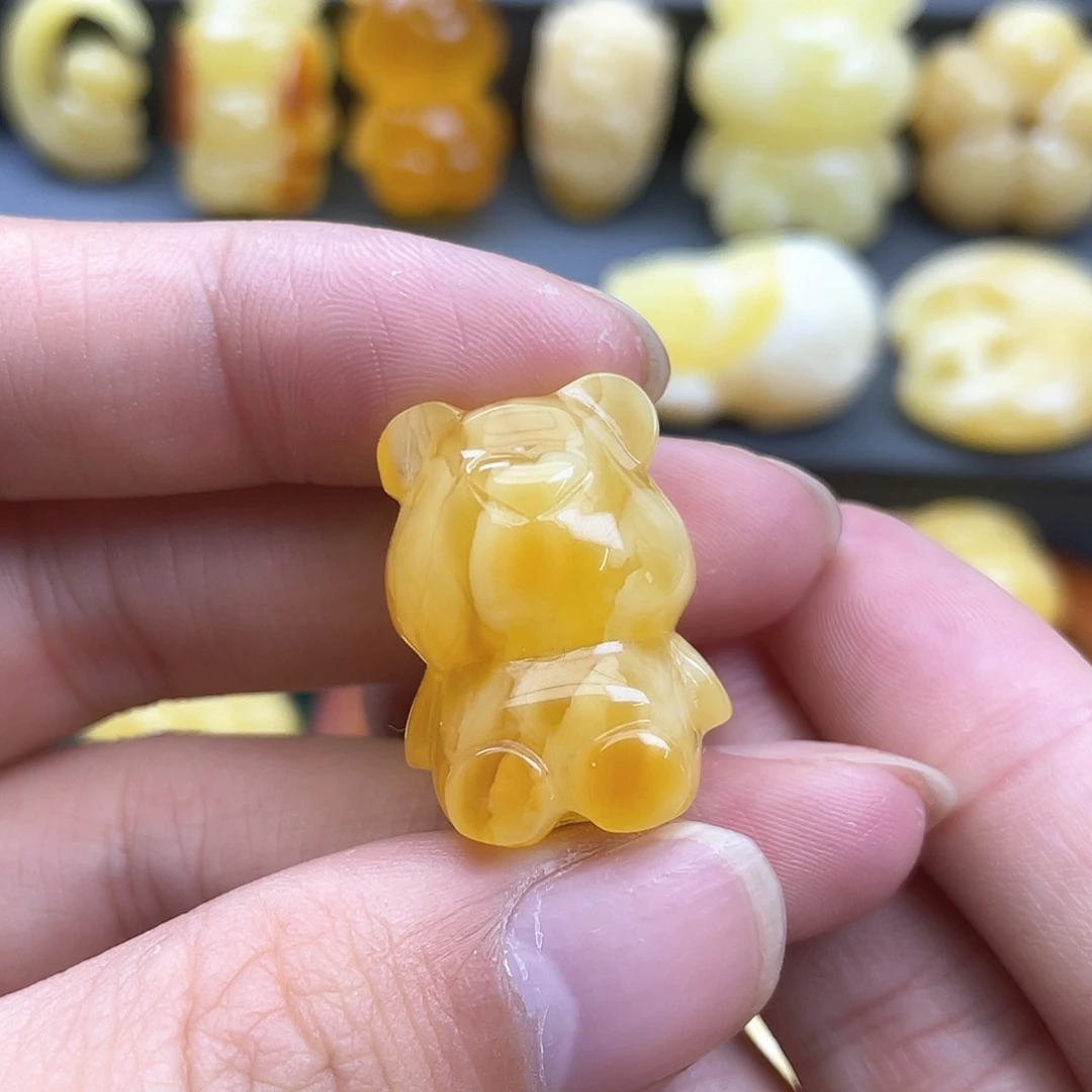 琥珀裸石未镶嵌蜜蜡