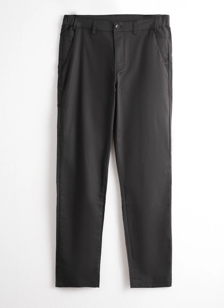 30511-休闲弹力纯色直筒长裤