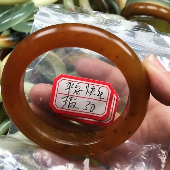 蛇纹石玉手镯未镶嵌平****6