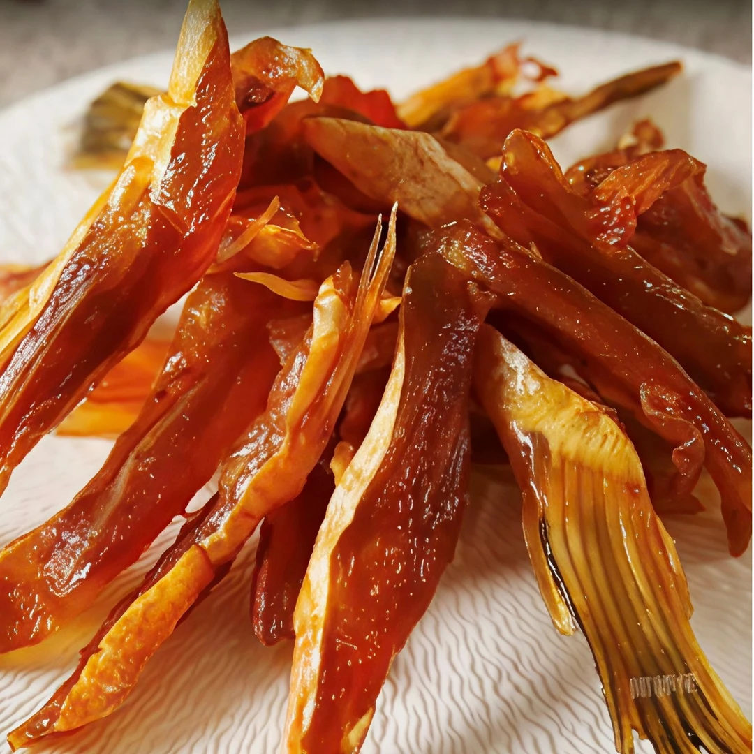 温州特产三文鱼鱼鳍 海鲜干货 香酥可口 蒸熟即食