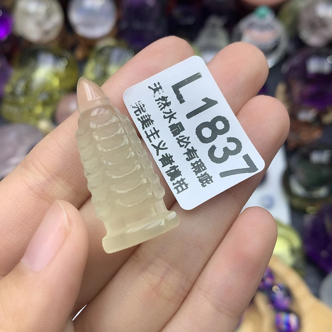 小***爱水晶珠宝半成品未镶嵌摆件