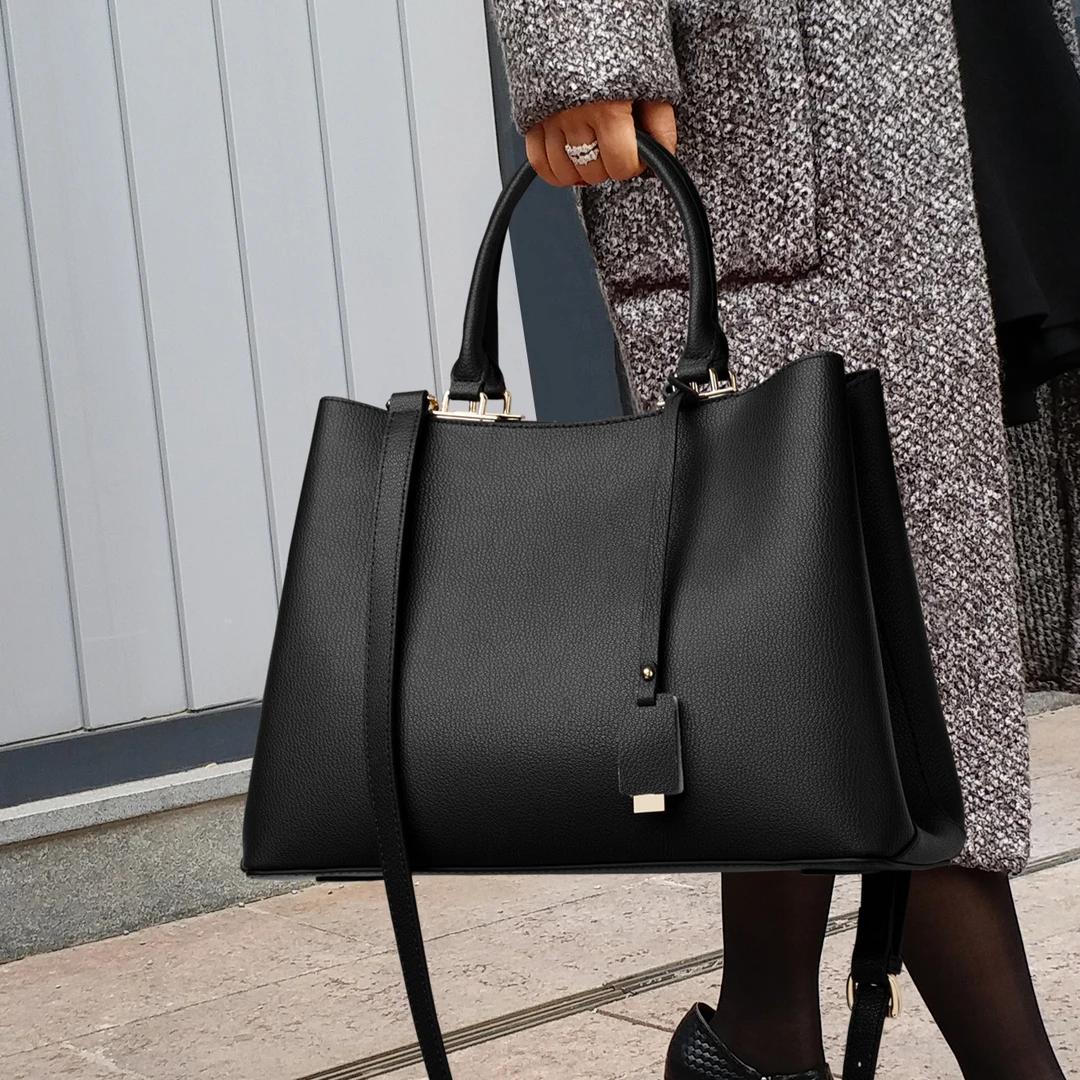 CCAMO百搭女款包包推荐牛皮真皮女包上班通勤包包女款手提单肩包