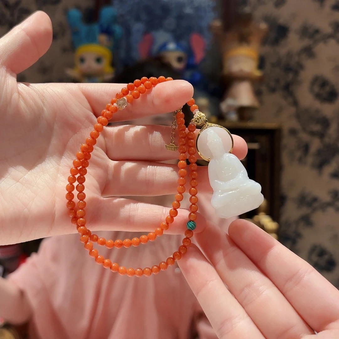 颈饰未镶嵌南红玛瑙