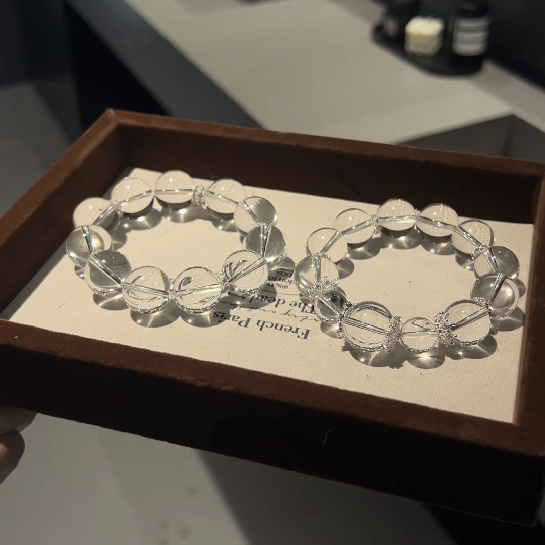 ｜人鱼之泪｜高冰白水晶 纯白梦境系列 高级感百搭闺蜜礼物