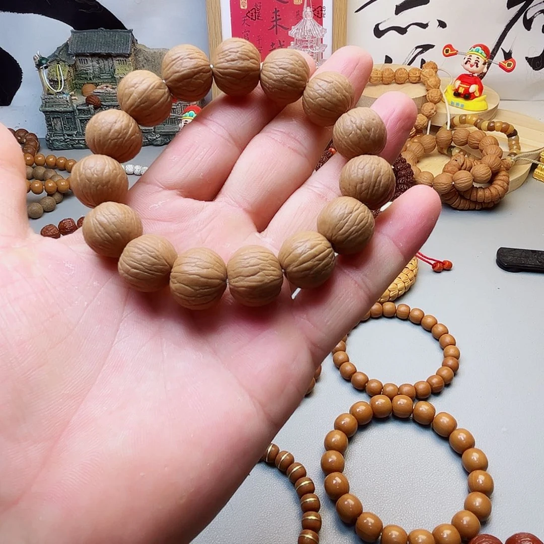 猴头核桃手串猴头老树聚宝盆原皮原色全品2